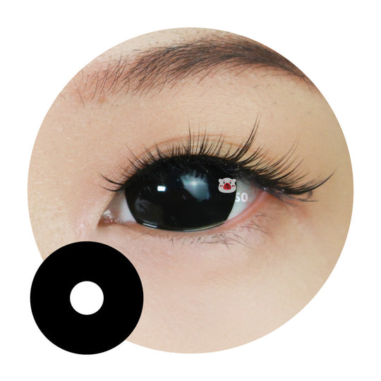 CrazyLab 17mm Black Sclera Black Titan (2 lenses/pack)
