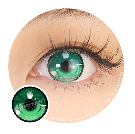 CrazyLab Anime3 Green (2 lenses/pack)