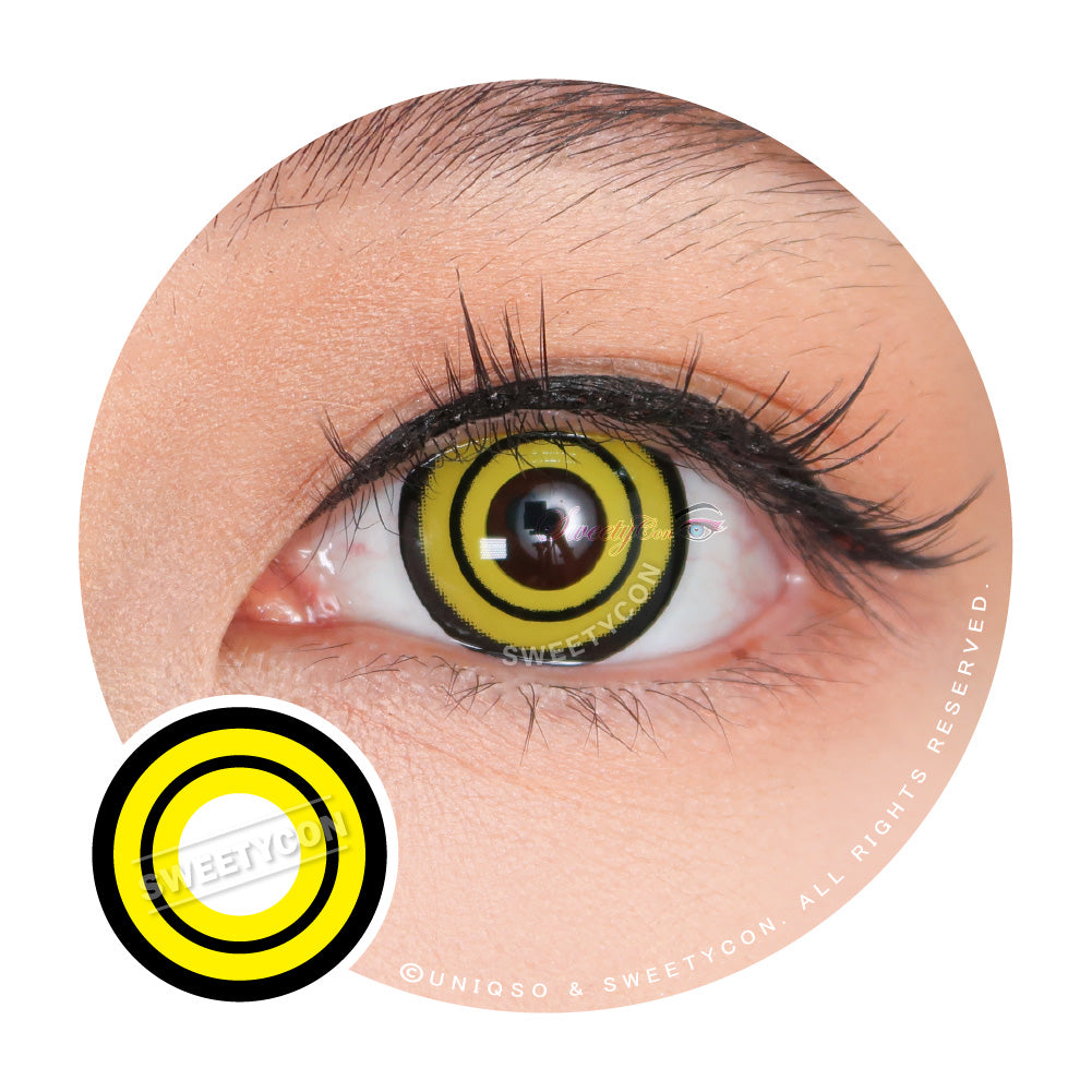 Sweety Crazy Yellow Rings V3 (Chainsaw Man - Makima) (1 lens/pack)