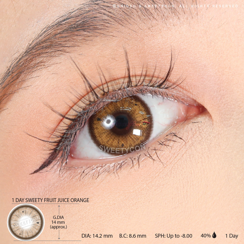 Sweety Fruit Juice Orange (1 lens/pack)