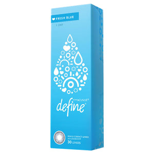 1-Day Acuvue Define Fresh Icy Sky Blue (30 lenses/pack)-Colored Contacts-UNIQSO