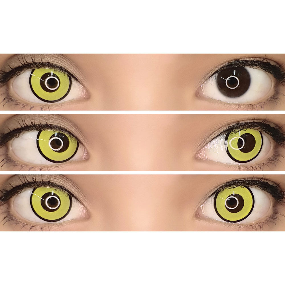 Sweety Crazy Yellow Zombie / Manson (1 lens/pack)-Crazy Contacts-UNIQSO