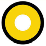 Sweety Crazy Yellow Zombie / Manson (1 lens/pack)-Crazy Contacts-UNIQSO