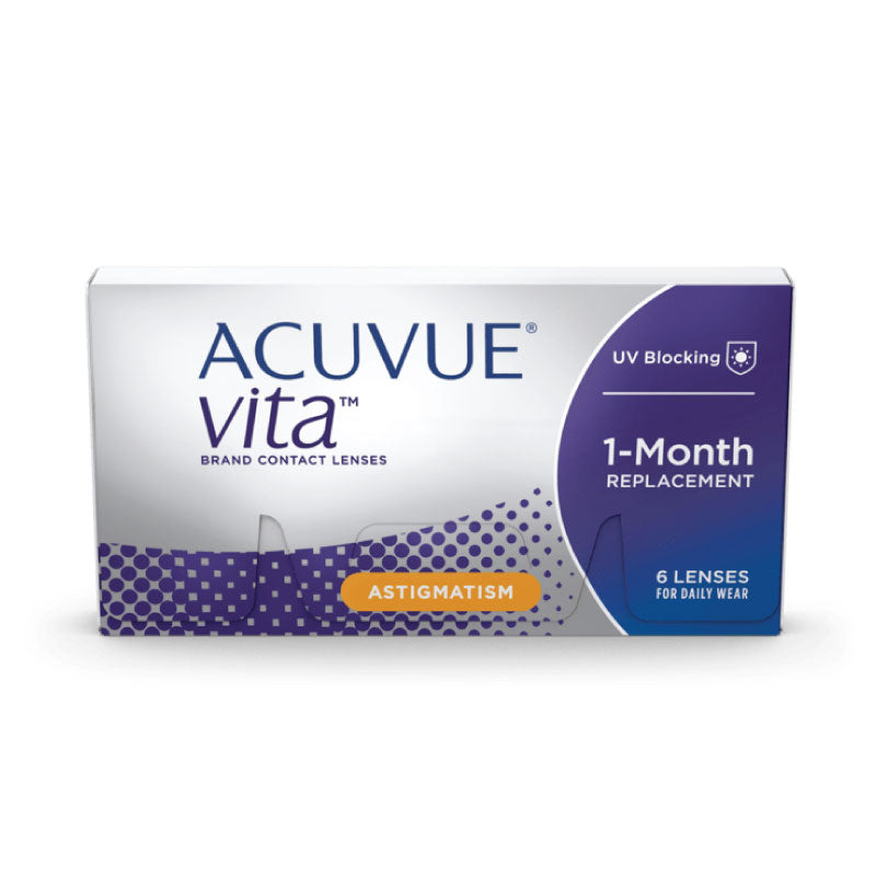 Acuvue Vita for Astigmatism Monthly (6 lenses/pack)-Clear Contacts-UNIQSO