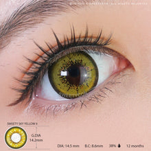 Load image into Gallery viewer, Sweety Sky Yellow II-Colored Contacts-UNIQSO
