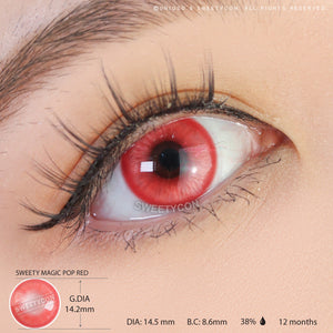 Sweety Magic Pop Red-Colored Contacts-UNIQSO