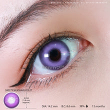 Load image into Gallery viewer, Sweety Milkshake Violet (1 lens/pack)-Colored Contacts-UNIQSO
