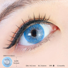 Load image into Gallery viewer, Sweety Icy 2 Blue-Colored Contacts-UNIQSO
