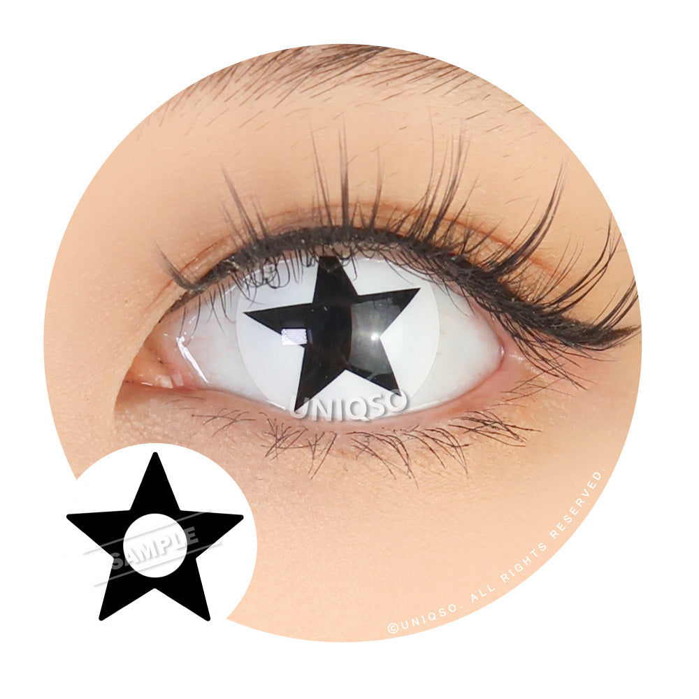 Sweety Anime Black Star (1 lens/pack)-Colored Contacts-UNIQSO