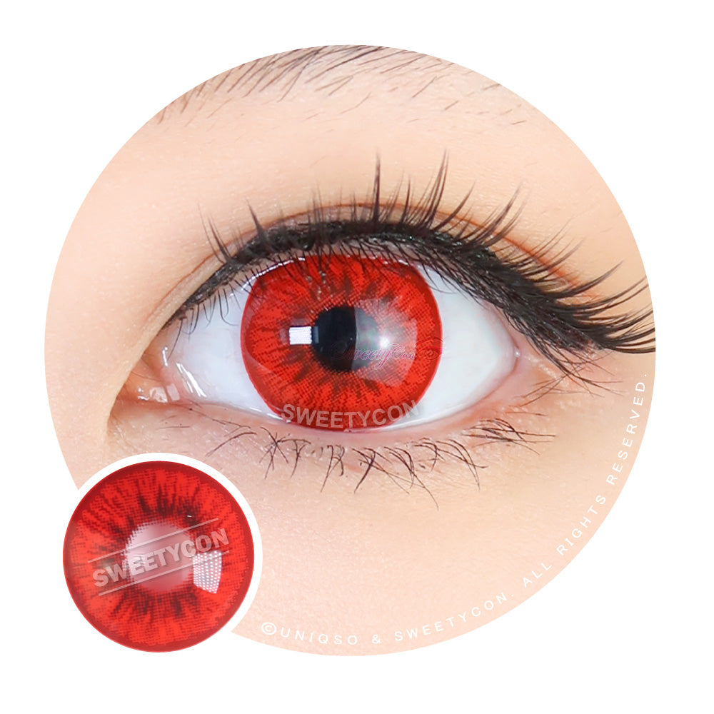 Sweety Icy 2 Dark Red-Colored Contacts-UNIQSO