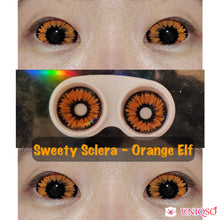 Load image into Gallery viewer, Sweety Orange Sclera Contacts - Orange Elf / Dark Phoenix (1 lens/pack)-Sclera Contacts-UNIQSO
