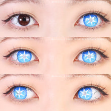 Load image into Gallery viewer, Sweety Pop Star Blue (1 lens/pack)-Colored Contacts-UNIQSO
