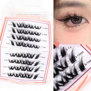 Foxy Cross Cluster Extension Eyelashes-Fake Eyelash-UNIQSO