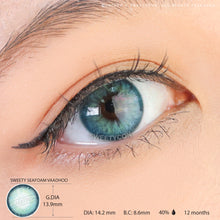 Load image into Gallery viewer, Sweety Seafoam Vaadhoo (1 lens/pack)-Colored Contacts-UNIQSO
