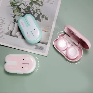 Lens Case Travel Kit - Cute Long Ears Bunny-Lens Case-UNIQSO