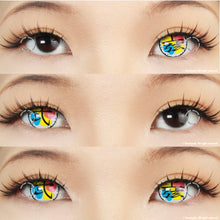 Load image into Gallery viewer, Demon Slayer Douma Eye Contacts - Limited Edition (2 lenses/pack)-Colored Contacts-UNIQSO
