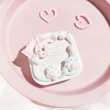 Load image into Gallery viewer, Cute Pink Paw Handmade Contact Lens Case-Lens Case-UNIQSO
