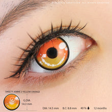 Load image into Gallery viewer, Sweety Anime 2 Yellow Orange-Colored Contacts-UNIQSO
