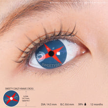 Load image into Gallery viewer, Sweety Crazy Knave Cross (1 lens/pack)-Colored Contacts-UNIQSO
