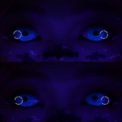 Sweety Crazy UV Glow Blue (1 lens/pack)-UV Contacts-UNIQSO