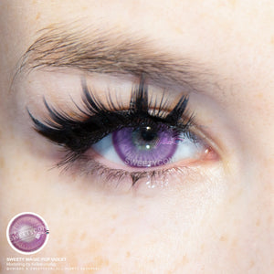 Sweety Magic Pop Violet (1 lens/pack)-Colored Contacts-UNIQSO