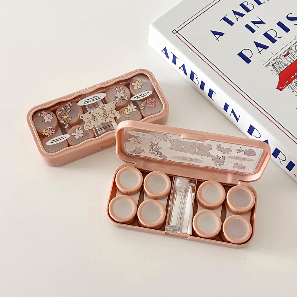 Lens Case Travel Kit - Mochi Bear-Lens Case-UNIQSO