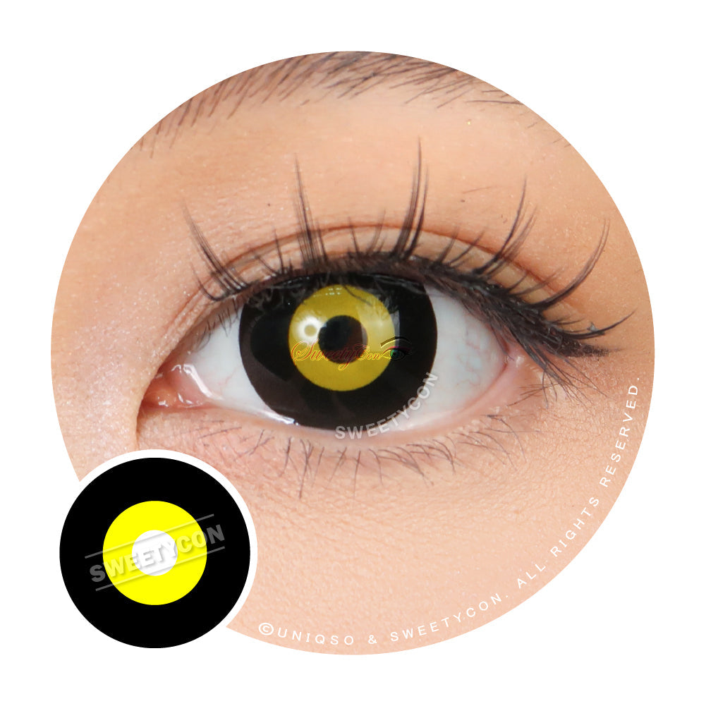 Sweety Mini Yellow Ghoul (1 lens/pack)-Crazy Contacts-UNIQSO