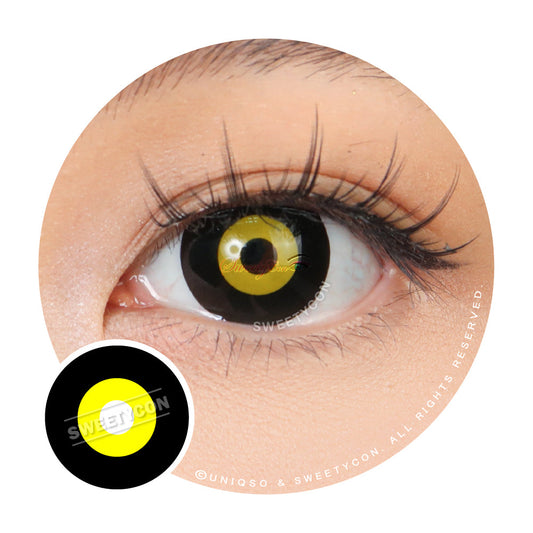 Sweety Mini Yellow Ghoul (1 lens/pack)-Crazy Contacts-UNIQSO