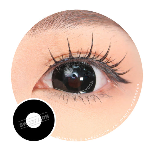 CrazyLab 17mm Black Sclera Black Titan (2 lenses/pack)