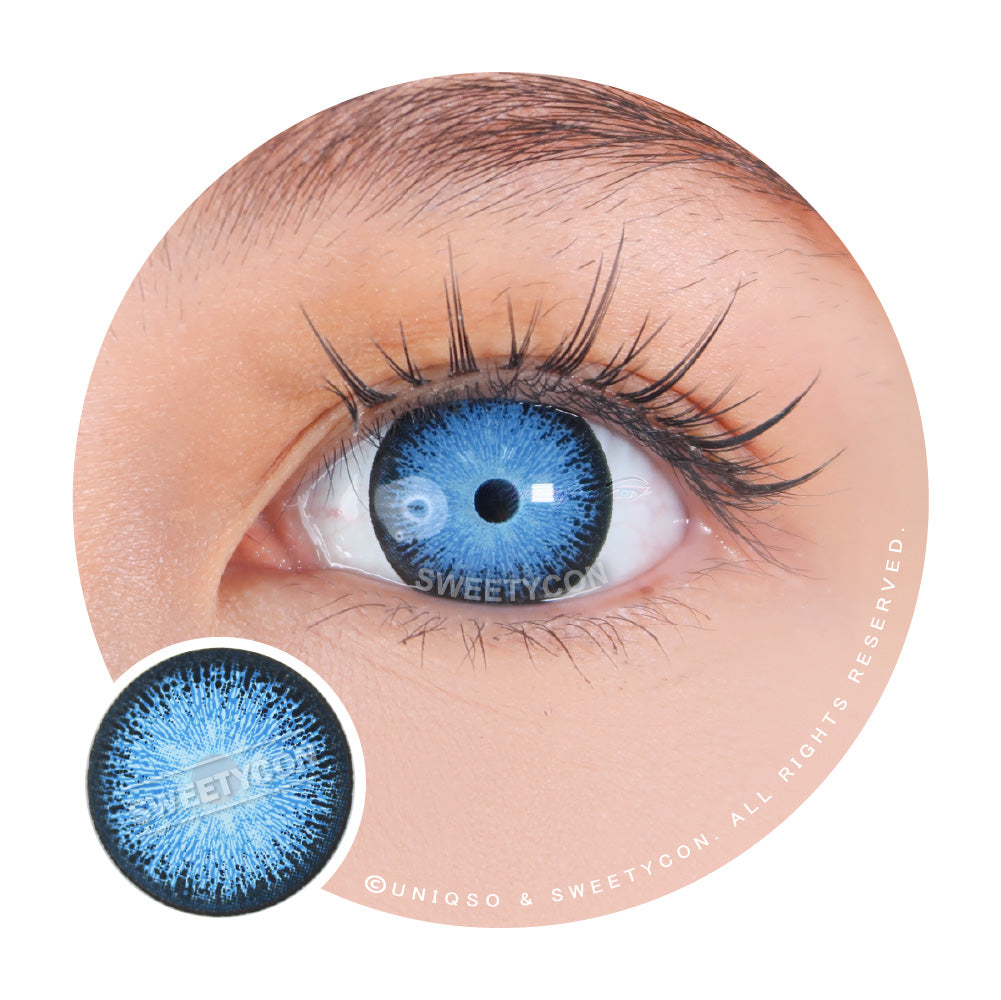 Sweety Crazy Interstellar Blue (1 lens/pack)-Colored Contacts-UNIQSO