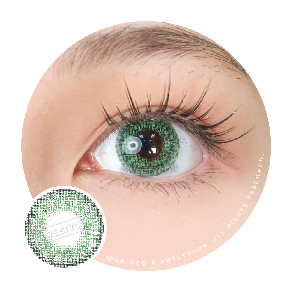 Sweety 3 Tones Gemstone Green (1 lens/pack)-Colored Contacts-UNIQSO