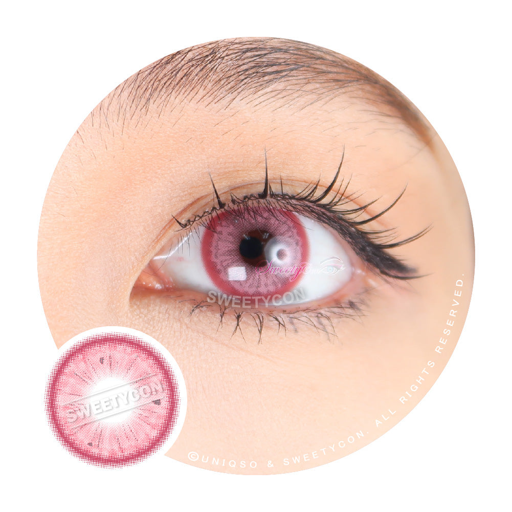 1 Day Sweety Fruit Juice Pink (2 or 10 lenses/pack)-Colored Contacts-UNIQSO