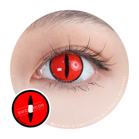 Sweety Crazy Red Demon Eye / Cat Eye (1 lens/pack)