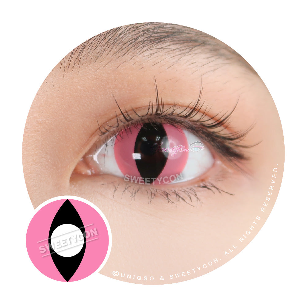 Sweety Crazy Pink Cat (1 lens/pack)-Crazy Contacts-UNIQSO