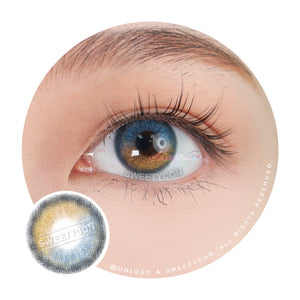 Sweety Honey Blue (1 lens/pack)-Colored Contacts-UNIQSO