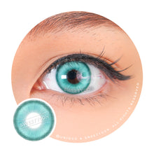 Load image into Gallery viewer, 1 Day Sweety Star Tears Cyan Green (10 lenses/pack)-Colored Contacts-UNIQSO
