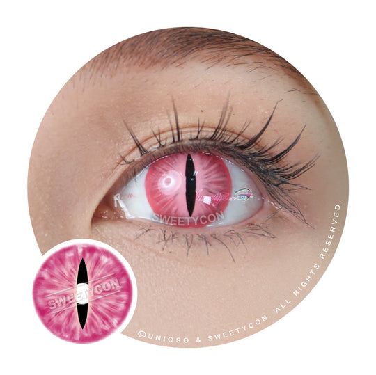 Sweety Crazy Pink Demon Eye / Cat Eye (New) (1 lens/pack)