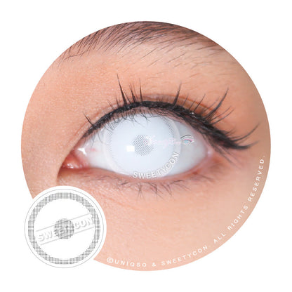 Sweety Crazy Opaque Cloudy White (1 lens/pack)