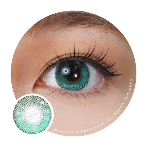 Sweety Anime Tear Turquoise (1 lens/pack)-Colored Contacts-UNIQSO