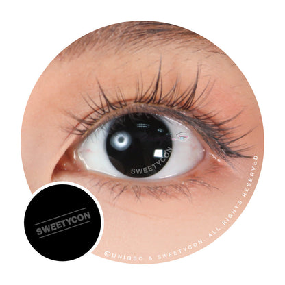 Sweety Crazy Blind Black (1 lens/pack)-Crazy Contacts-UNIQSO