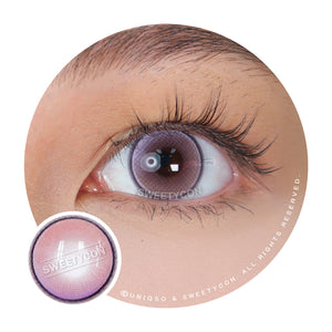 Sweety Jello Violet (1 lens/pack)-Colored Contacts-UNIQSO