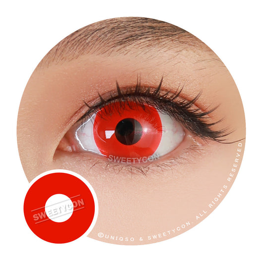 CrazyLab UV Crazy Lens Glow Red (2 lenses/pack)