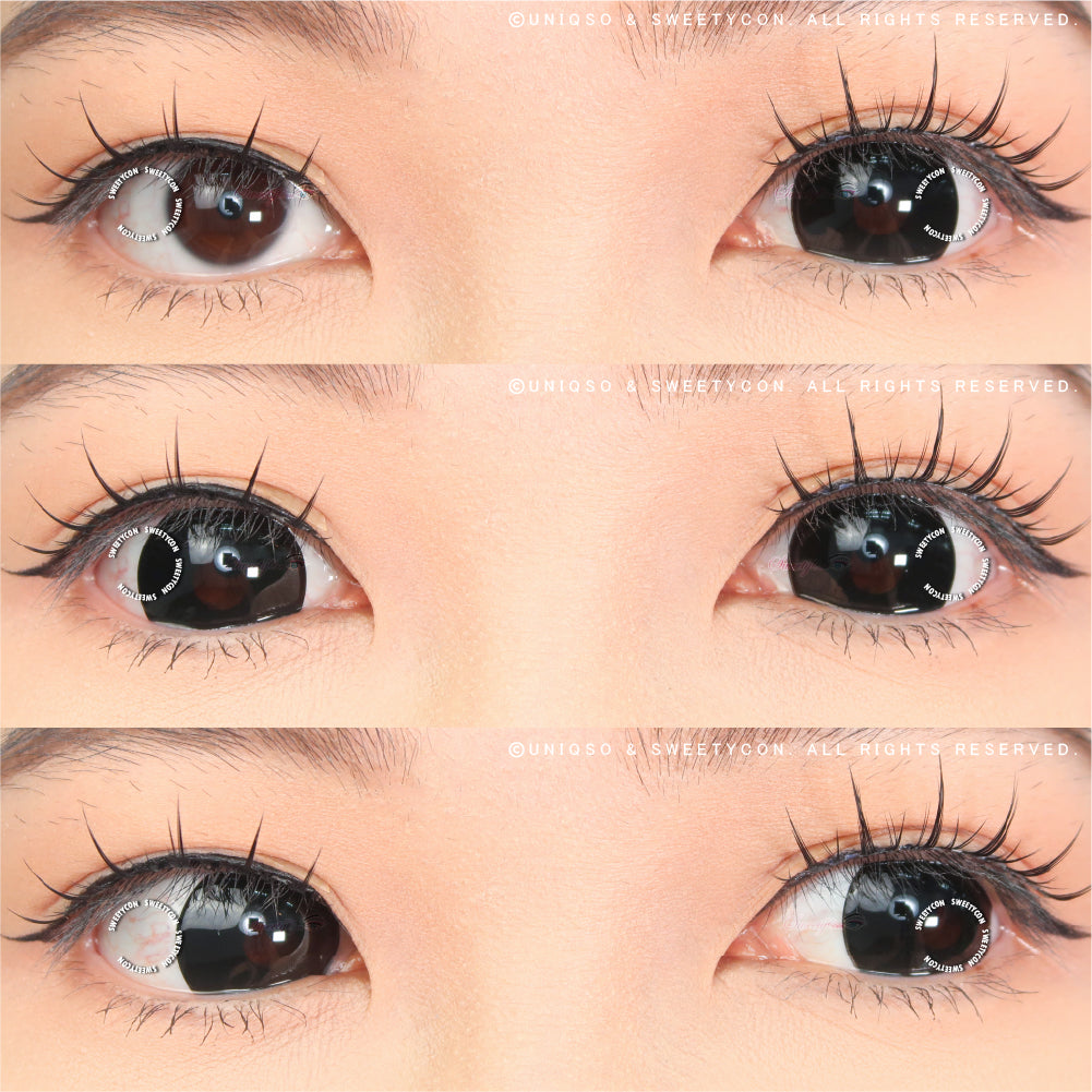 CrazyLab 17mm Black Sclera Black Titan (2 lenses/pack)