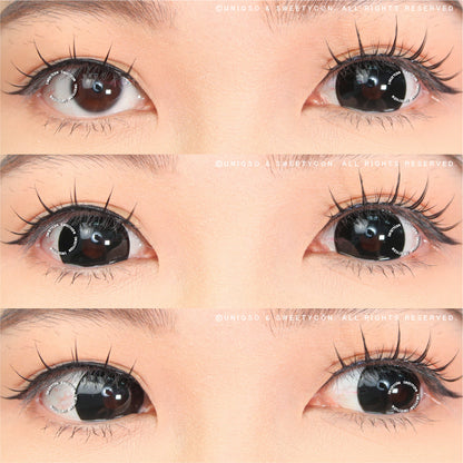 CrazyLab 17mm Black Sclera Black Titan (2 lenses/pack)