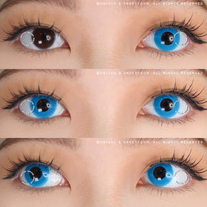 Sweety Crazy Solid Blue (1 lens/pack)-Crazy Contacts-UNIQSO