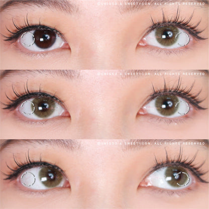 Sweety Hidrocor Amber (1 lens/pack)-Colored Contacts-UNIQSO
