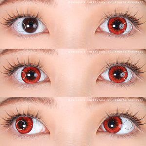 Sweety Poppy Red (1 lens/pack)-Colored Contacts-UNIQSO