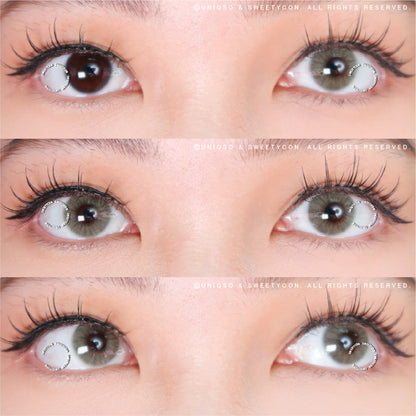 Sweety Hidrocor Crystal (1 lens/pack)-Colored Contacts-UNIQSO