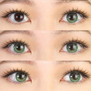 Sweety Anime Tear Green-Colored Contacts-UNIQSO