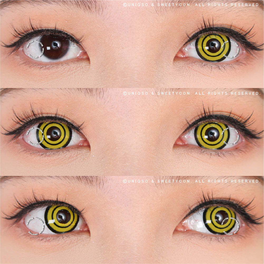Sweety Crazy Yellow Rings V3 (Chainsaw Man - Makima) (1 lens/pack)